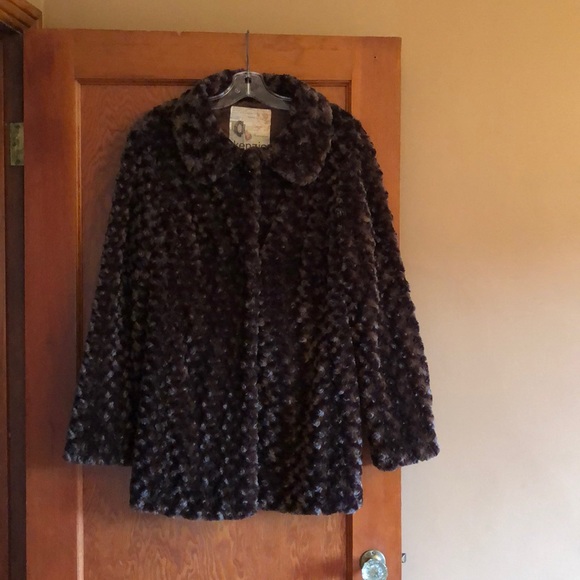 Vintage Faux Fur Coat - Picture 1 of 4